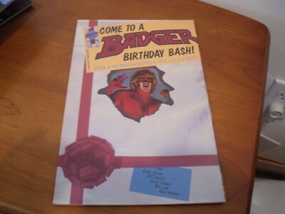 1989 First comic book - Come To A  Badger Birthday Bash! #50  Die Cut Cover   BA