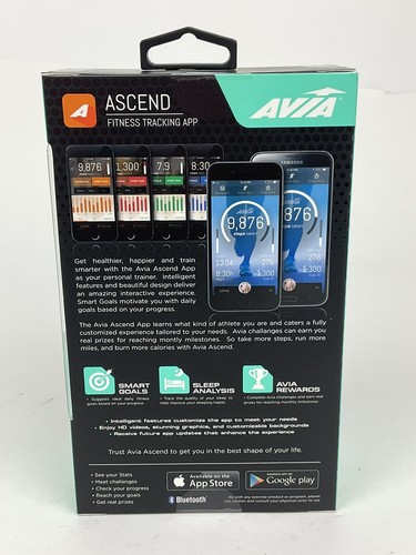 Avia AIR Bluetooth App-Based Activity and Sleep Tracker White New in Box - Picture 3 of 6