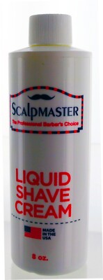 Liquid Shave Cream (Lather). 8oz bottle  by Scalpmaster