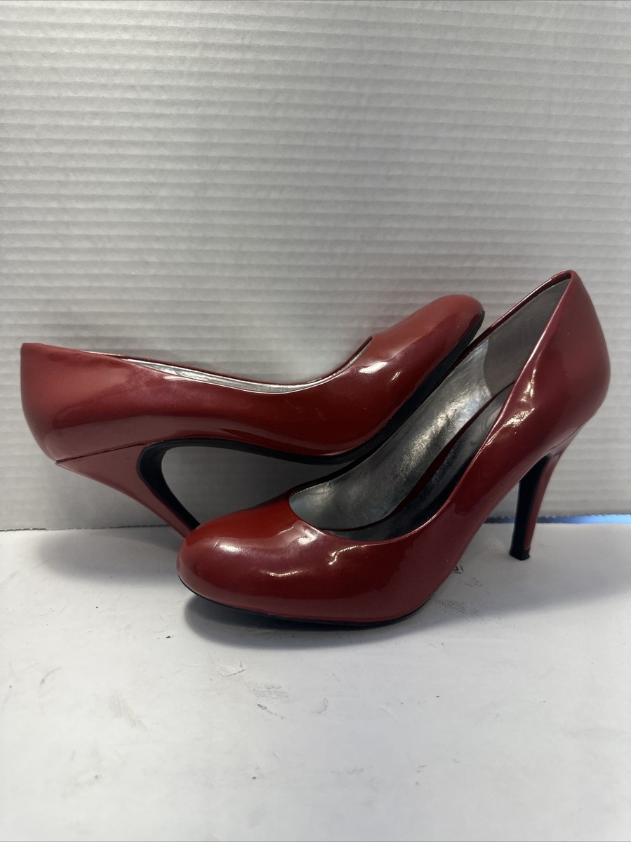 Jessica Simpson Oscar Red Round toe Patent Heather Heel Pump HHR9-7