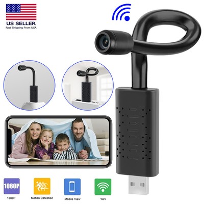 Mini HD 1080P Hidden Spy Camera Home Security Nanny Cam WiFi Audio Video DVR DV~