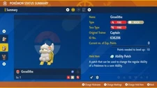 Pokemon Scarlet Violet Ultra Shiny 6IV Hisuian Growlithe - FREE Ability Patch
