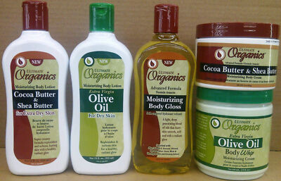 Ultimate Organics Cocoa Butter & Shea Butter / Olive Skin Care Products