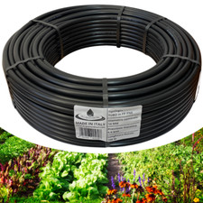 TUBO IRRIGAZIONE da GIARDINO in POLIETILENE 16 mm PN6 GIARDINAGGIO ORTO 100 mt