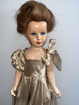 Vintage 1940's 18” Monica Of Hollywood Composition Doll Rooted