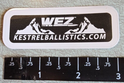 Kestrel Ballistics WEZ 5700X Weather Meter Vinyl Decal Sticker Shot Show