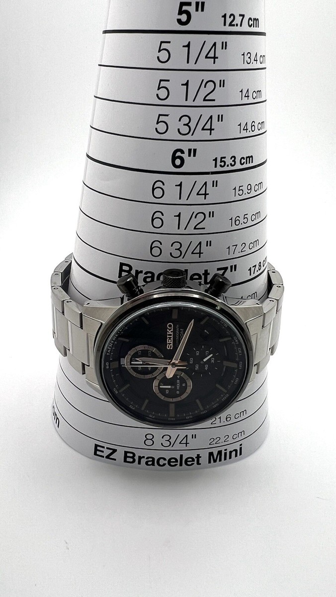 【美品】セイコー SEIKO CHRONOGRAPH 100M Seiko Chronograph 100M Black Dial SKS445P2 Men's Watch