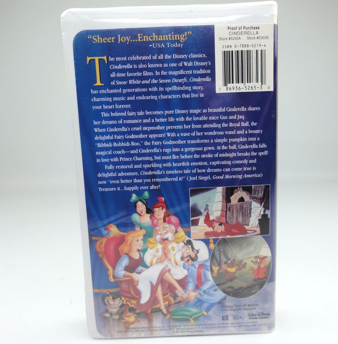 Cinderella Walt Disney Masterpiece Collection VHS Tape 1995 | eBay