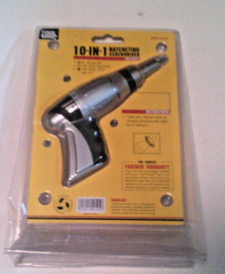 TOOL SHOP 10-IN-1 RATCHETING SCREWDRIVER WITH EXTENDABLE HANDLE   249-1410-new