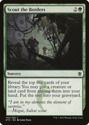 MTG C FOIL - KTK: KHANS OF TARKIR - LP - SCOUT THE BORDER 148/269