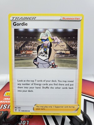 gordie pokemon card 270/184 SR Super Rare s8b 2021 MINT Japanese q025 You may reveal any number of Energy cards you find there and put them into your hand Gordie (Full Art) - 201/203