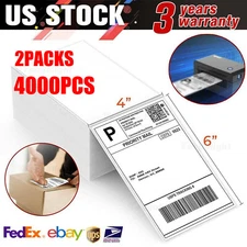 4"x6" Fanfold Direct Thermal Shipping Labels For Zebra Rollo MUNBYN Printer 4000
