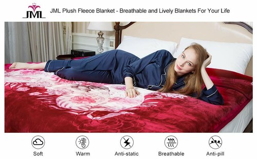 Reversible 2-Ply Korean Mink Blanket Animal Print Soft & Warm Throw Queen / King - Picture 10 of 150