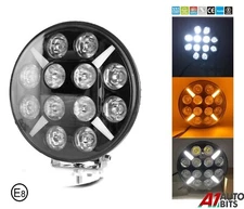 7" Round Led Light White & Amber Drl Spot Fog Lamp Bar For DAF XF 106 13+ CF 14+