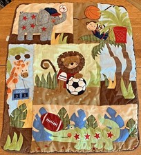 Baby Nursery Jungle Animal Comforter Wall Hanging Crib Quilt Blanket