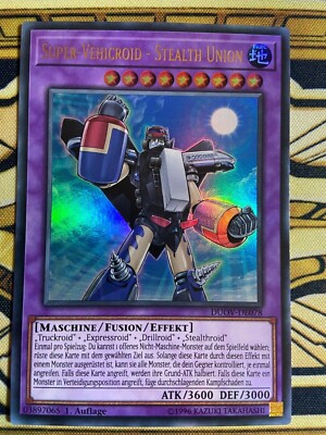 Yugioh Super - Vehicroid - Stealth Union DUOV-DE078 Ultra Rare 1. Auflage