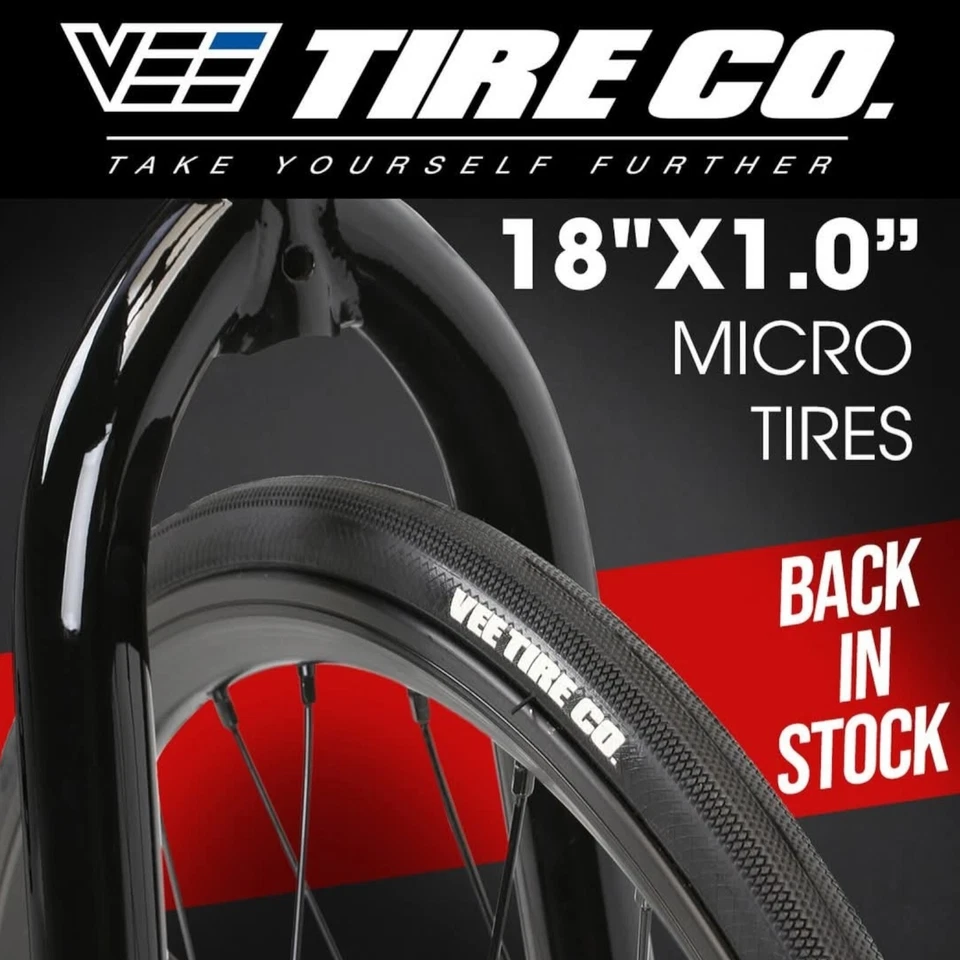 Vee Tire Co. Speedster Wire Bead Tire 18 x 1.00" Black