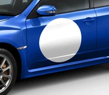 2 X RONDS BLANC POUR NUMEROS RALLYE COURSE DIAM : 40cm AUTOCOLLANT STICKER NU011