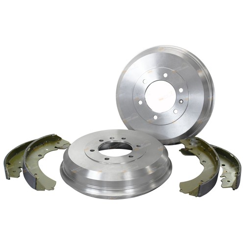 2 Rear Brake Drums + Shoes Kit for Holden Rodeo RA 2003 to 2008 TFS77