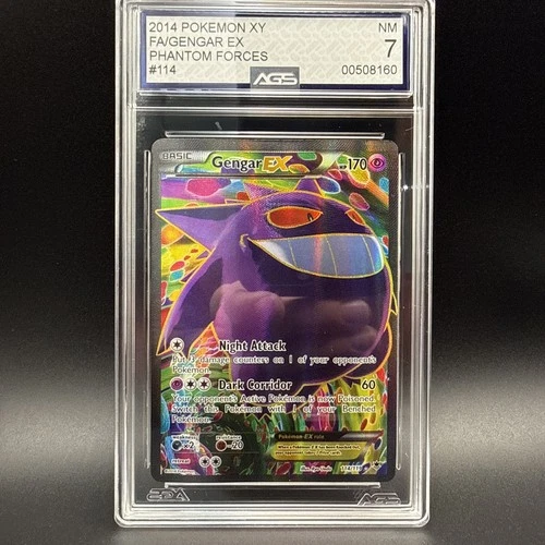 Pokémon TCG XY Phantom Forces Gengar EX Full Art Ultra Rare Card 114/119