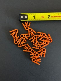 K'NEX CONNECTORS Mix Lot 406 Bulk Standard Replacement Parts, Red, Black,  Knex