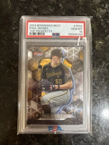 2023 Bowman’s Best Paul Skenes Top Prospects PSA 10