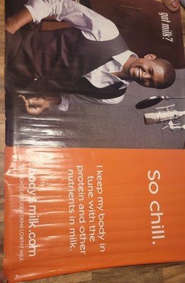 USHER 6  x 4  Vinyl Poster Banner 2010 Got Milk Protein Ad 