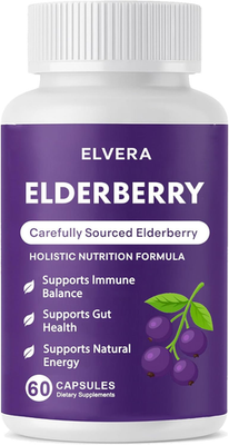 #ad #ad Elvera Elderberry Gut Support Complex Organic Black Elderberry Soft Capsules $53.99