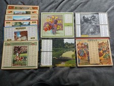 Lot de 11 couvertures d'almanachs calendriers des ptt la poste des années 1940 à