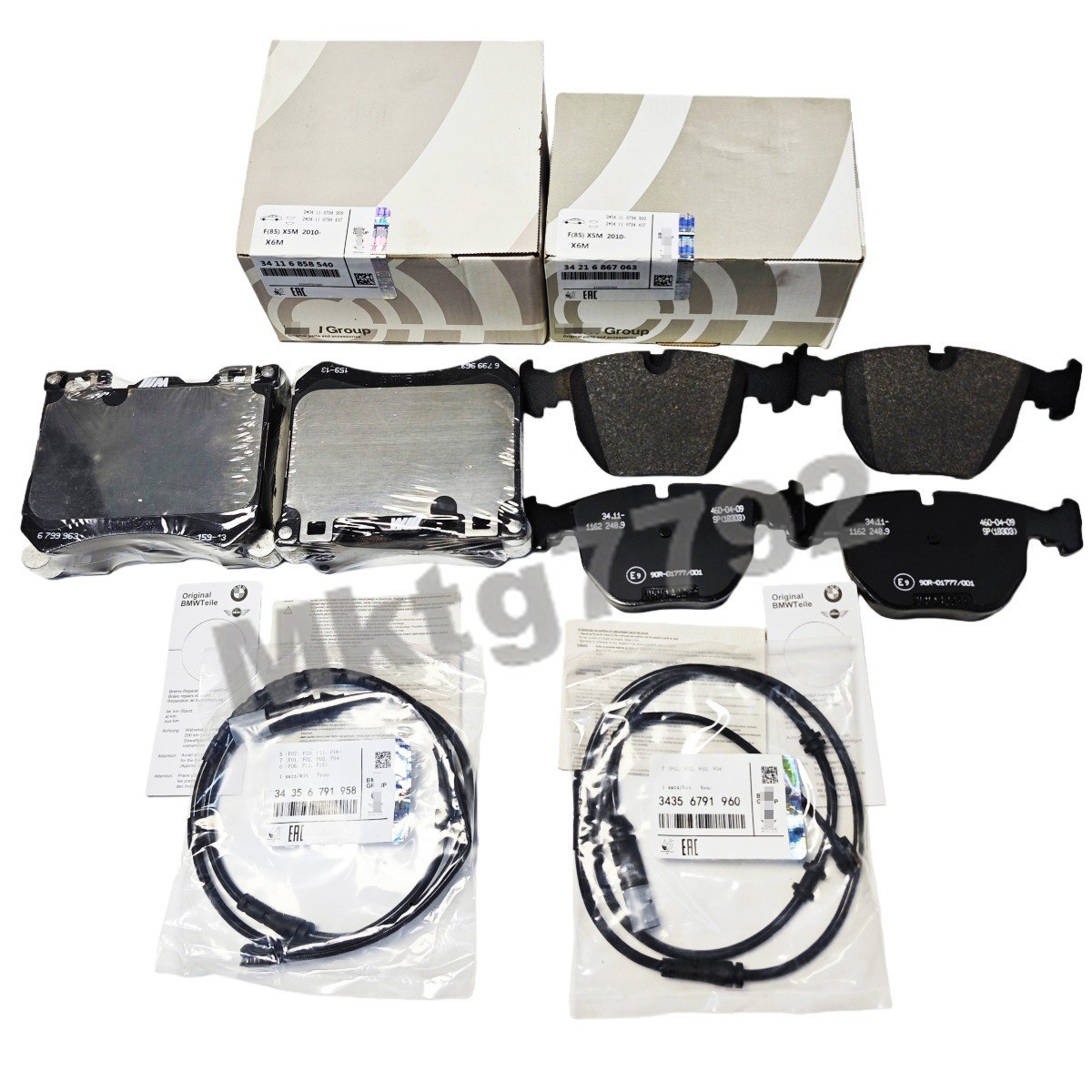 Front Rear Brake Pad Kit For Rolls Royce Ghost Wraith Dawn 34116858540