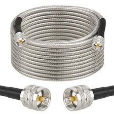 Cb Coax Cable - 25FT RG58 UHF PL259 Coaxial Cable Male to Male Cb Antenna Cable
