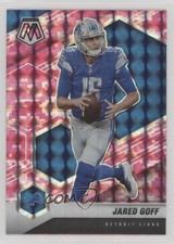 2021 Panini Mosaic Pink Camo Mosaic Prizm Jared Goff #72 0c2