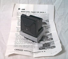 NIKON F WAIST LEVEL FINDER W/ INSTRUCTION SHEET FOR NIKON F 35MM SLR BODIES