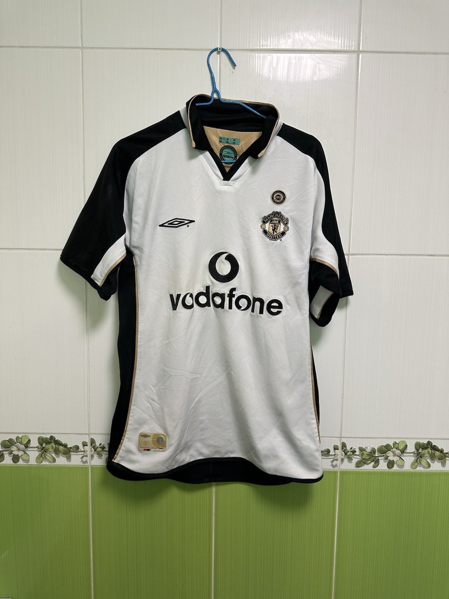 Manchester United Umbro 2001-02 Vintage Y2K Reversible Gold Jersey