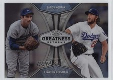 2019 Topps Chrome Greatness Returns Sandy Koufax Clayton Kershaw HOF 11sc