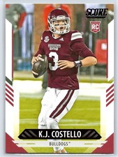 2021 Score K.J. Costello Rookie Mississippi State Bulldogs RC #391