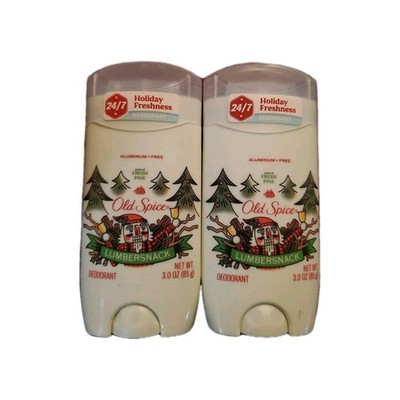 2 Pack Old Spice Fresh Pine Aluminum Free Deodorant Lumbersnack 3oz.
