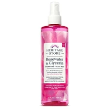 HERITAGE STORE Rosewater & Glycerin Hydrating Facial 12 Fl Oz (Pack of 1) 