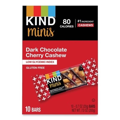 KIND 27962 0.7 oz Minis - Dark Chocolate Cherry Cashew (10/PK) New