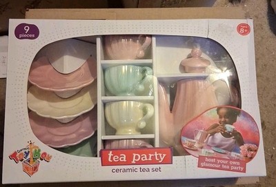 Tea Party Ceramic 9 Pieces Tea Set Geoffreys Toy Box 