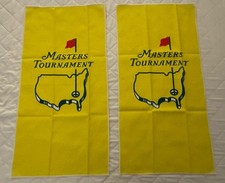 2x - Official Masters Tournament Golf Towels - Flat Caddie Style - NEW