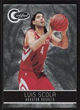 2010 PANINI TOTALLY CERTIFIED LUIS SCOLA 112 MINT 502/1849 HOUSTON ROCKETS