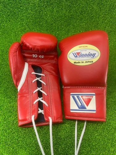 Winning Boxing Gloves MS-300 10oz lace up Type  RED