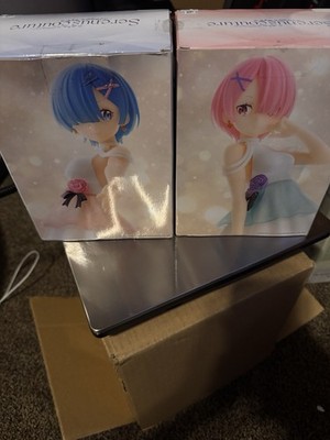 re zero Rem And Ram Serenus Couture figures bundle Read Description