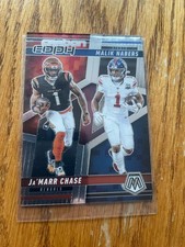 Ja’Marr Chase / Malik Nabers Carbon Copy | 2025 Panini Mosaic #CCO-7 Insert