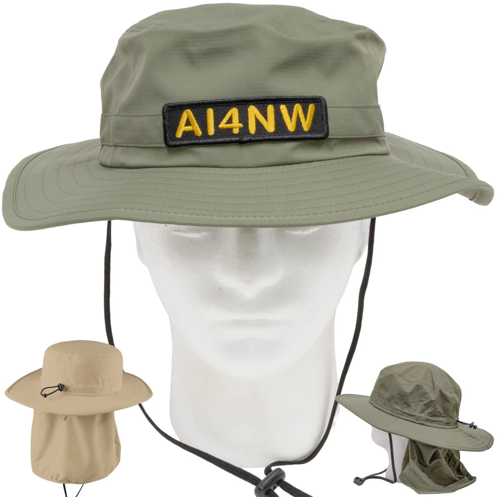 Ham Radio Outdoor Sun Hat Custom Embroidered amateur radio CallSign Boonie Hat