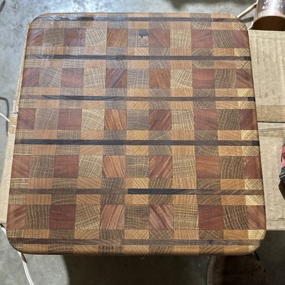 Plaid  Cutting Board ,Maple ,, Cherry, Walnut, White Oak 10.5 x10.5 x 1.25 
