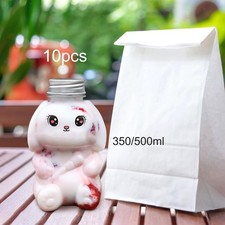 10 leere Saftflaschen in Tierform, Trinkgefäße mit luftdichten Deckeln,