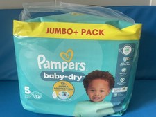 Image of Pampers Size 5 Nappies Baby Dry Jumbo+ 72 Pack