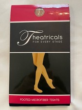 Theatricals For Every Stage - Footed Microfiber Tights - Size M - Color Suntan